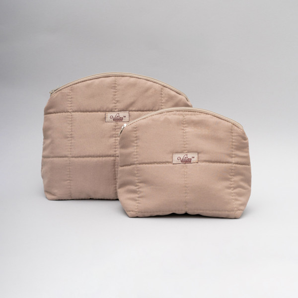 Косметичка стеганая Viluta Бежевый  (Размер M)