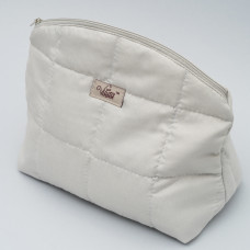 Косметичка стеганая Viluta Светло-серый (Размер L)