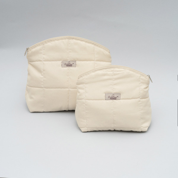 Косметичка стеганая Viluta Ваниль (Размер M)