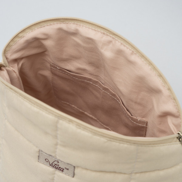 Косметичка стеганая Viluta Ваниль (Размер M)