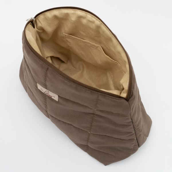 Косметичка стеганая Viluta Шоколад (Размер L)