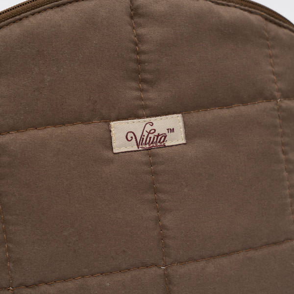 Косметичка стеганая Viluta Шоколад (Размер L)