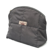 Косметичка стеганая Viluta Темно-серый (Размер L)