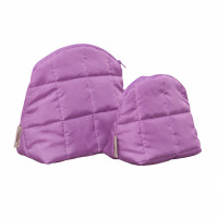 Косметичка стеганая средняя Сиреневая