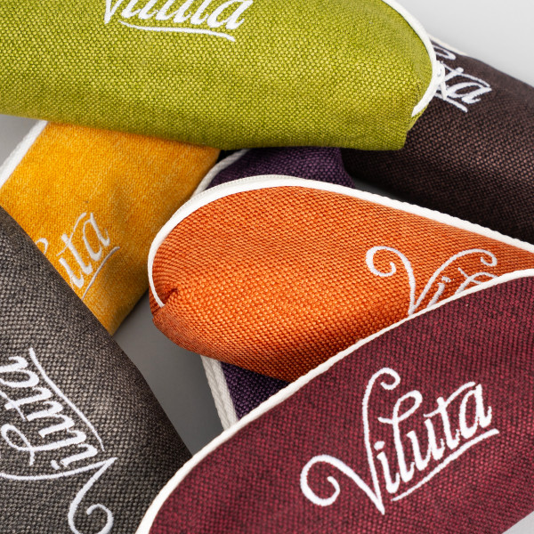 Пенал универсальный с вышивкой Viluta Флок Бордовый