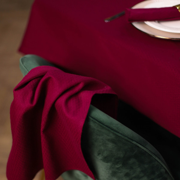 Скатерть однотонная гладь 150*200 Бордо