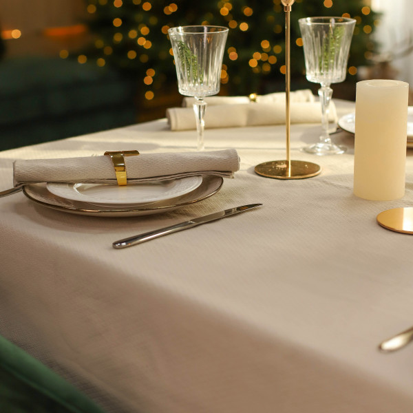 Скатерть однотонная гладь 150*180 Светло-серая