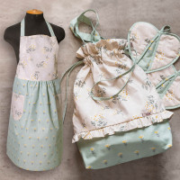 Набор кухонный Viluta (фартух+прихват2+мешочек) ранфорс 139