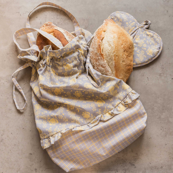 Набор кухонный Viluta (фартух+прихват2+мешочек) ранфорс 204