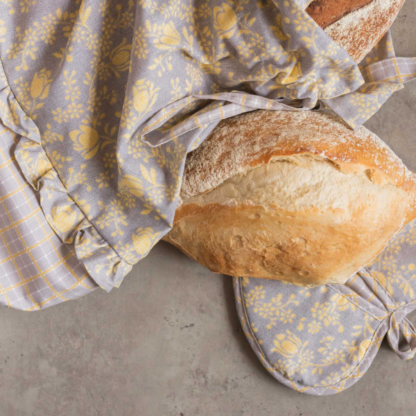 Набор кухонный Viluta (фартух+прихват2+мешочек) ранфорс 204