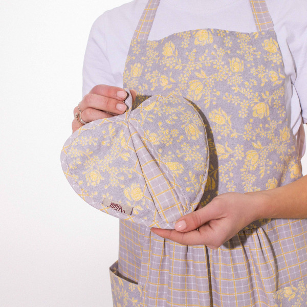 Набор кухонный Viluta (фартух+прихват2+мешочек) ранфорс 204