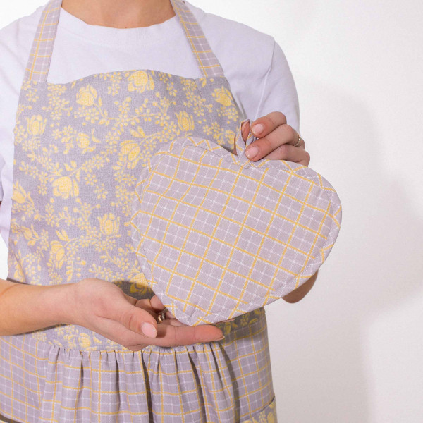 Набор кухонный Viluta (фартух+прихват2+мешочек) ранфорс 204