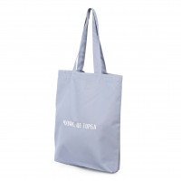 Сумка-шопер с вышивкой Чувак-це торба Саржа Серый