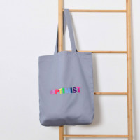 Сумка-шопер с вышивкой Optimist Саржа Серый