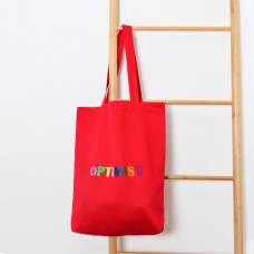 Сумка-шопер с вышивкой Optimist Саржа Красный