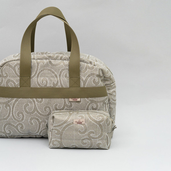 Сумка Viluta дорожая трикотажная Серый Хакки