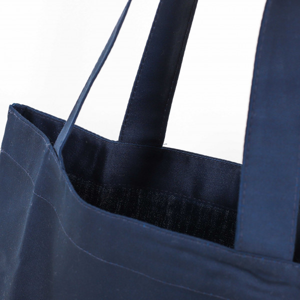 Сумка-шопер с вышивкой Ні, пакет не потрібно Саржа Синий