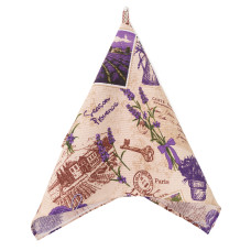 Полотенце вафельное Viluta 40х70 с петелькой Лаванда Бежевое