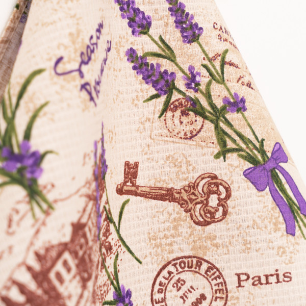 Полотенце вафельное Viluta 40х70 с петелькой Лаванда Бежевое