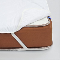 Наматрацник стьобаний з резинкою на кутах Ранфорс 160х200