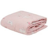 Ковдра Бавовняна стьобана Viluta Дитяча 100х140 24281 Рожевий