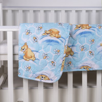 Одеяло детское хлопковое стеганое Вилюта 100х140 7823 Голубой