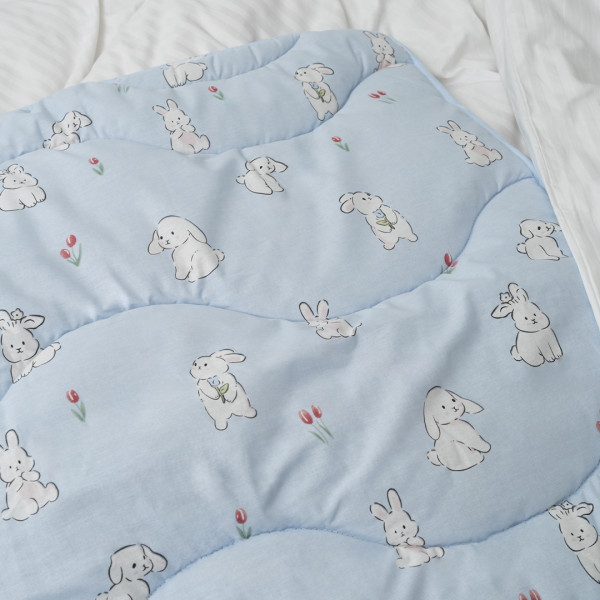 Одеяло шерстяное стеганое Viluta Детское Premium 100х140 24281 Голубой