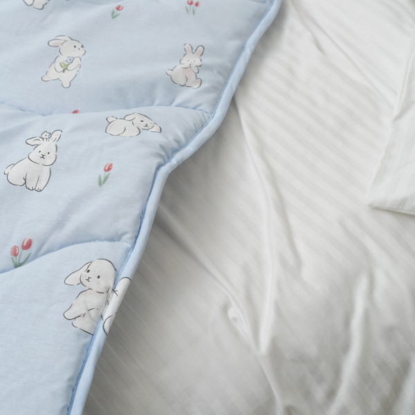 Одеяло шерстяное стеганое Viluta Детское Premium 100х140 24281 Голубой