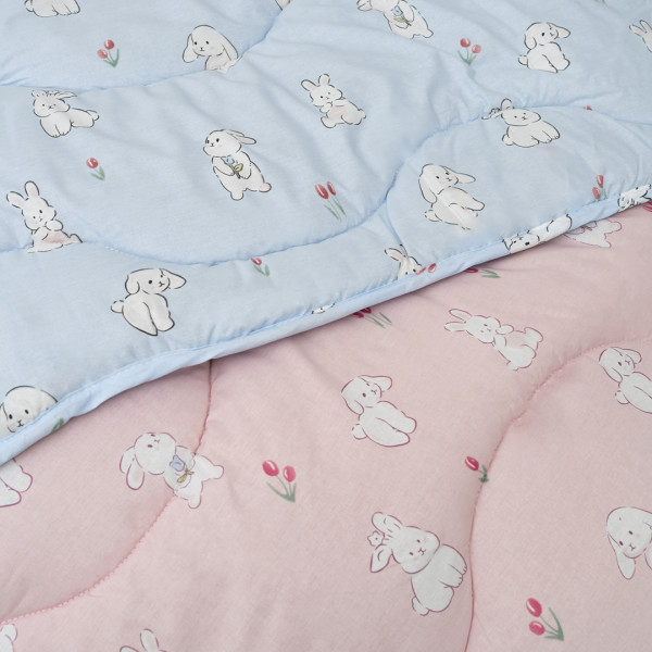 Одеяло шерстяное стеганое Viluta Детское Premium 100х140 24281 Розовый