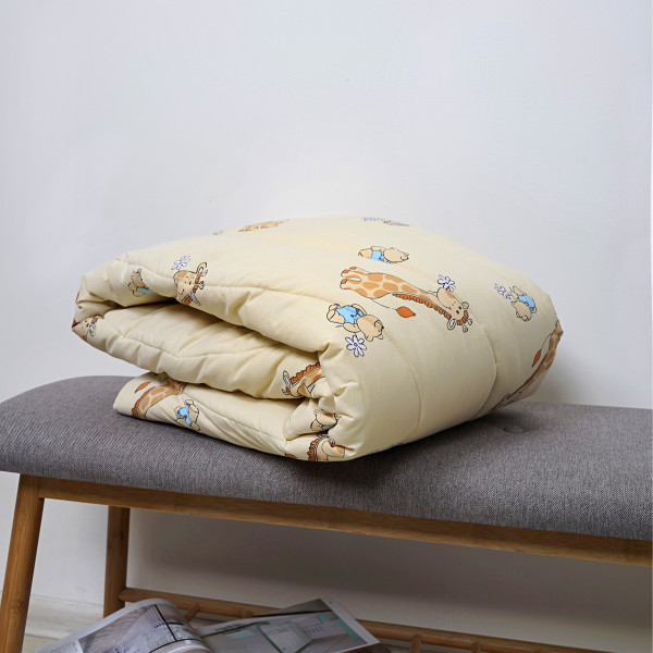 Одеяло шерстяное стеганое Viluta Детское Premium 100х140 5507 Бежевый