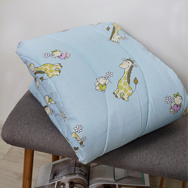 Одеяло шерстяное стеганое Viluta Детское Premium 100х140 5507 Голубой