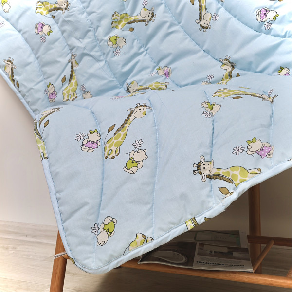 Одеяло шерстяное стеганое Viluta Детское Premium 100х140 5507 Голубой