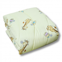 Одеяло шерстяное стеганое Viluta Детское Premium 100х140 5507 Зеленый