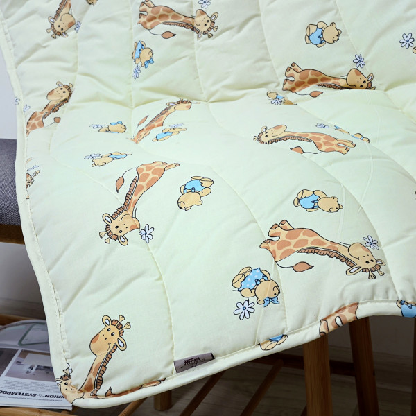 Одеяло шерстяное стеганое Viluta Детское Premium 100х140 5507 Зеленый