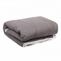Одеяло силиконовое стеганое Вилюта Relax Лето Дуэт Графит 140х205