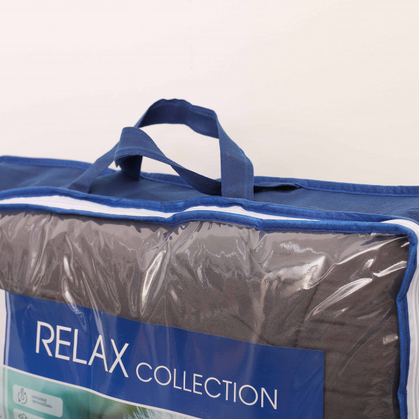 Ковдра силіконова стьобана Вилюта Relax Літо Дует Графіт 205х170