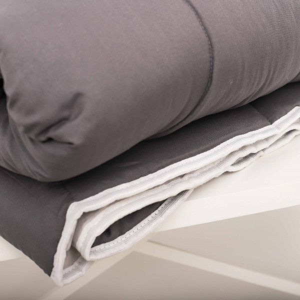 Ковдра силіконова стьобана Вилюта Relax Літо Дует Графіт 205х170