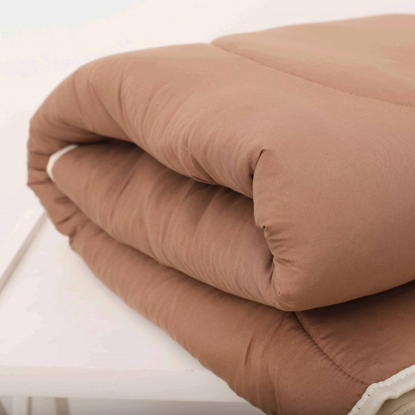 Одеяло силиконовое стеганое Viluta Relax Light 220х200 + 2 наволочки 50х70 Капучино