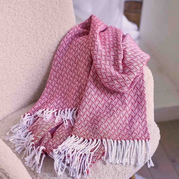 Плед Lanavitta Оскар 140х200 Вишневий