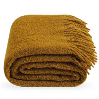 Плед Lanavitta Букле Премиум 140х200 Горчичный