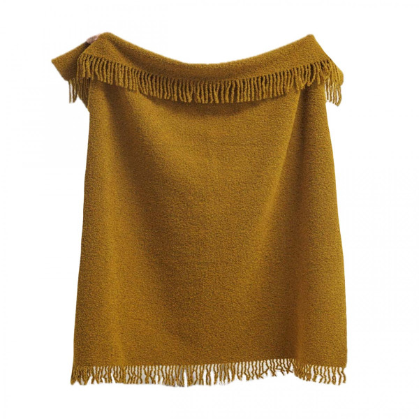 Плед Lanavitta Букле Премиум 140х200 Горчичный