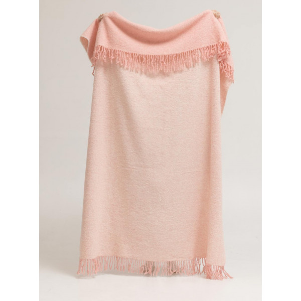 Плед Lanavitta Букле Портал 140х200 Розово-белый