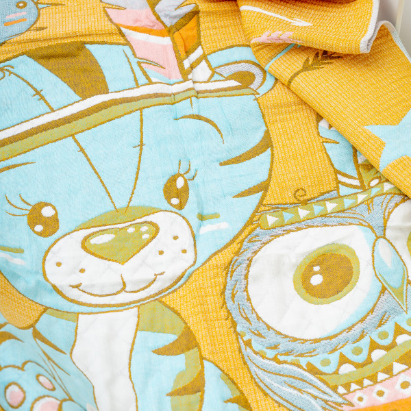 Плед-Покрывало Тигренок 110х110 Оранжевый