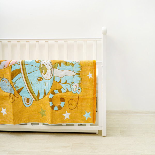 Плед-Покрывало Тигренок 110х110 Оранжевый