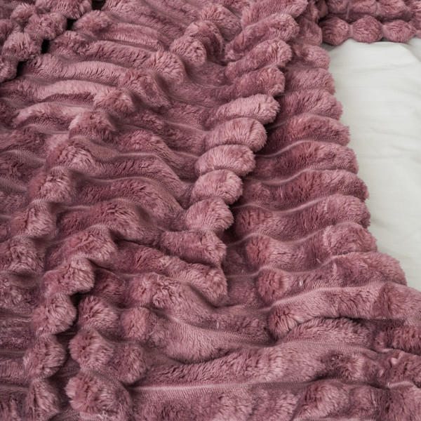 Плед-покрывало 150х200 Полоса Люкс Слива 181111