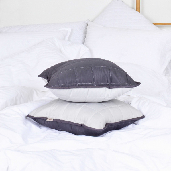 Подушка декоративная Дуэт Графит 40х40