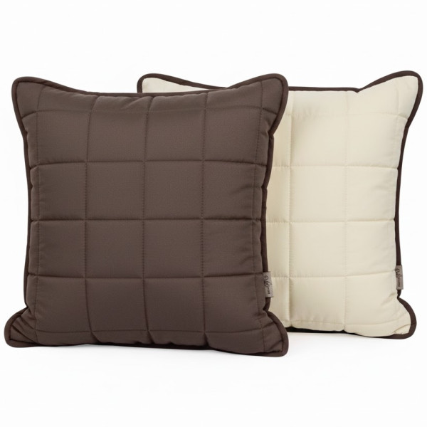 Подушка декоративная Дуэт Шоколадно-Ванильный 40х40
