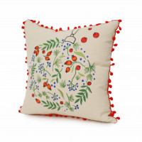 Подушка декоративная с вышивкой 40х40 Шар