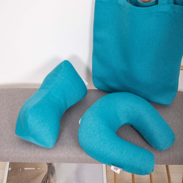 Подушка для путешествий Рогалик Багама Синий