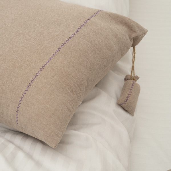 Подушка декоративная Вареный хлопок Wash 40х40 Лаванда Bellini